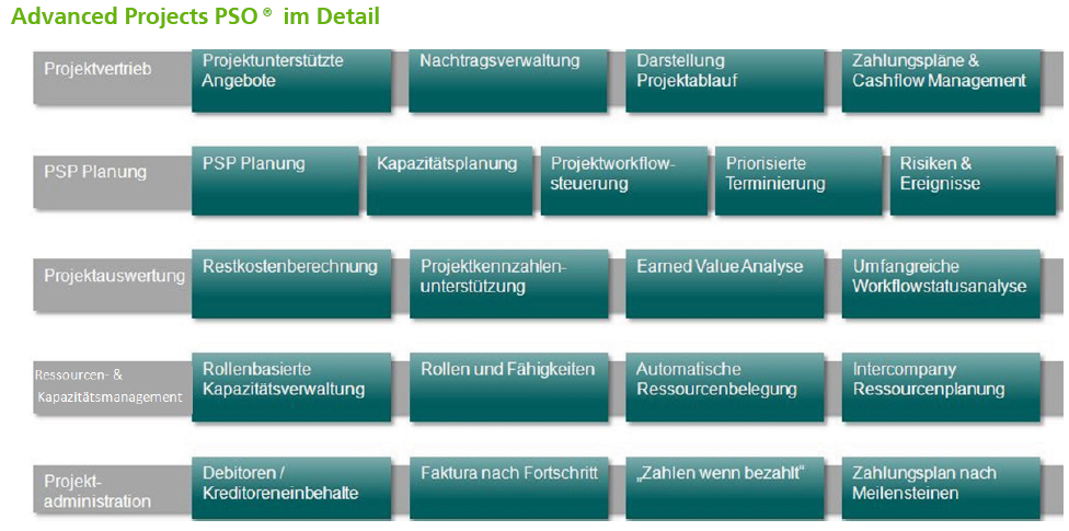 Projekt-ERP-Komplettlösung: Advanced Projects® in Microsoft Dynamics AX.