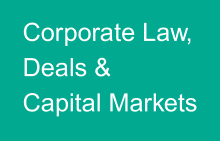 Banner zum Newsletter über Corporate Law, Deals & Capital Markets
