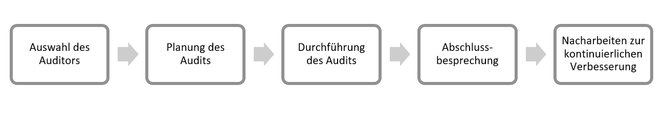 Grafik Prozess des internen Audits (Schritt 11) in ISIS12 