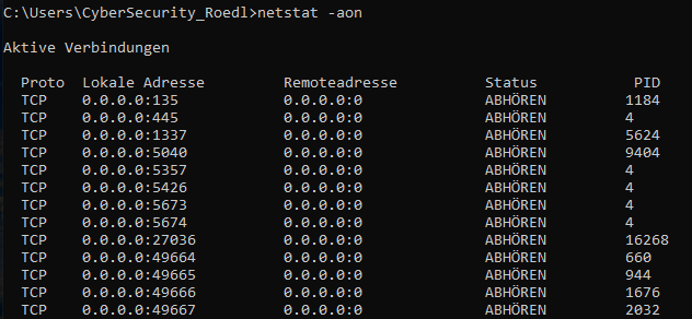 Ports und deren Verwendung