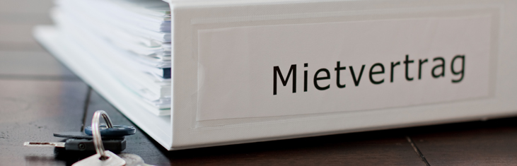 Banner Mietvertrag