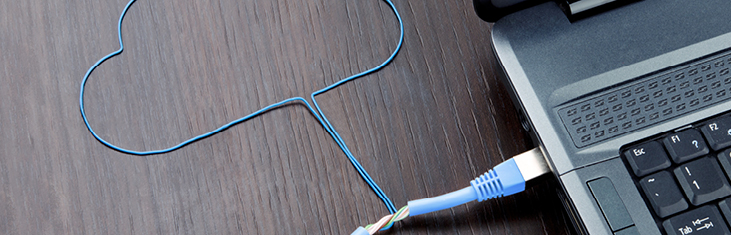 Header Kabel in Wolkenform
