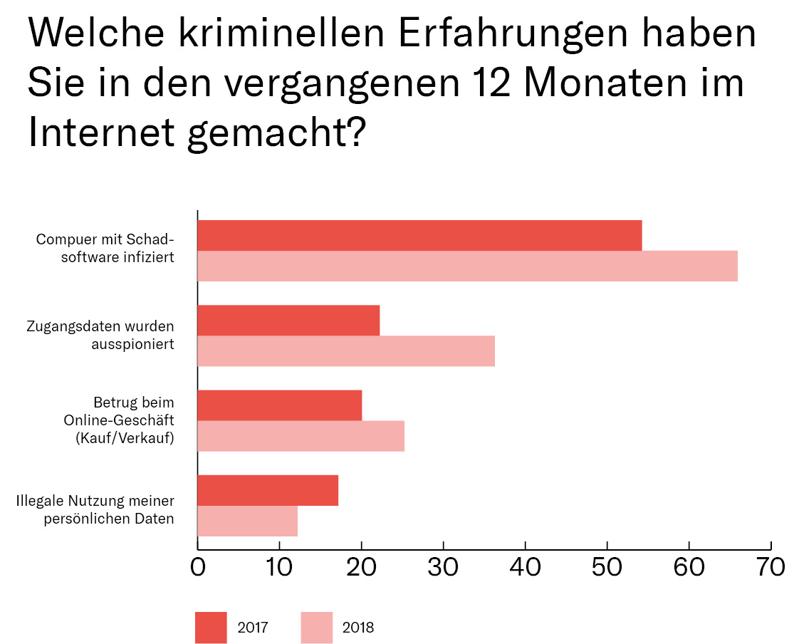 kriminelle Erfahrungen im Internet