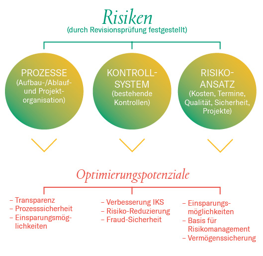 Grafik Risiken und Optimierungspotenziale