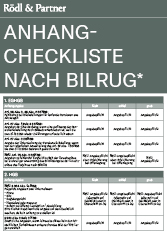 Checkliste nach BILRUG