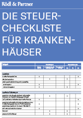 Steuercheckliste Krankenhäuser