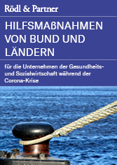 Hilfsmaßnahmen von Bund und Ländern für Unternehmen der Gesundheit und Sozialwitschaft