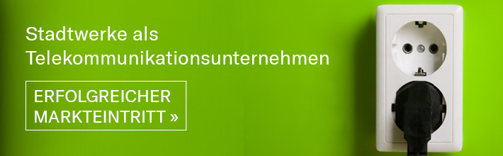 Banner Stadtwerke als Telekommunikationsunternehmen